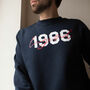 Men's Personalised Legend And 'Year' Sweatshirt, thumbnail 3 of 6