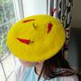 Hand Embroidered Chilli Design Wool Child's Beret, thumbnail 1 of 4