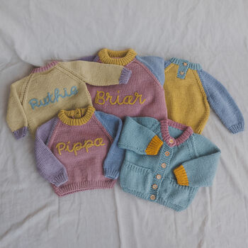 Handmade And Embroidered Fun Patchwork Jumper, 6 of 9