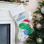 Personalised Dinosaur Stocking For Kids Christmas, thumbnail 3 of 4