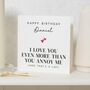 Personalised Funny Romantic Birthday Card For Husband, thumbnail 1 of 7