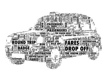 Black Cab Taxi Personalised Print, 2 of 3