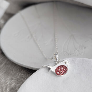 Memorial Ashes Silver Robin Necklace, 3 of 8