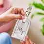 Engraved Initials Full Grain Leather Luggage Tag, thumbnail 4 of 8