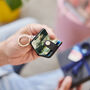 Personalised Leather Eight Photo Mini Book Keyring For Mum With Hot Stamped Initials, Name Or Date, thumbnail 7 of 12