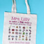 Personalised Growing Minds Teacher Bag, thumbnail 6 of 9