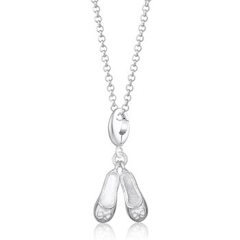Vintage Ballet Shoes Charm Necklace, 4 of 8
