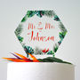 Tropical Wedding Cake Topper, thumbnail 4 of 5