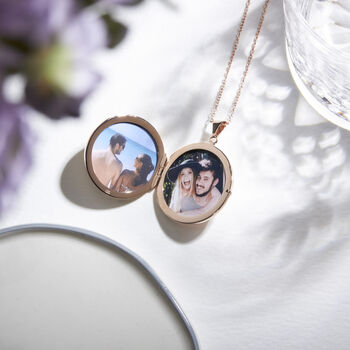 Personalised 18 K Rose Gold Plated Tree Of Life Locket, 12 of 12