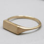 9ct Gold Signet Ring For Women, thumbnail 6 of 11