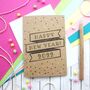 Happy New Year Card With Metallic Gold Dots, thumbnail 6 of 6