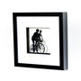 Framed Bicycle Papercut Art, thumbnail 2 of 7
