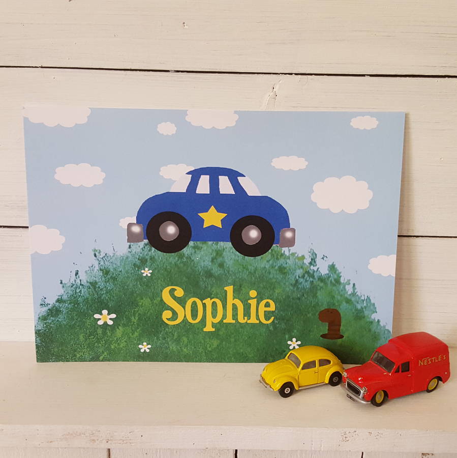 Personalised Car Print By Giddy Kipper