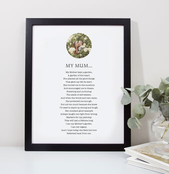 Use Your Own Photos And Poem Personalised Handmade Print, 3 of 8