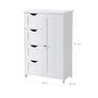 White Wooden Storage Cabinet With Four Drawers, thumbnail 6 of 6