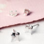Angel Wing Silver Stud Earrings Customisable Gift Card, thumbnail 2 of 10
