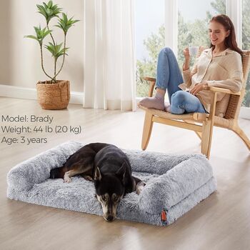 Dog Bed Egg Crate Foam Pet Bed Washable Cover, 3 of 12