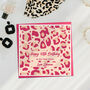 Personalised Birthday Leopard Pattern Card, thumbnail 2 of 5