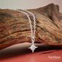 North Star Clear Cubic Zirconia Sterling Silver Pendant Necklace, thumbnail 1 of 6