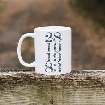 Abstract Design Date Mug, 3 of 6