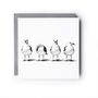 Seagulls All In A Row Card, thumbnail 2 of 6