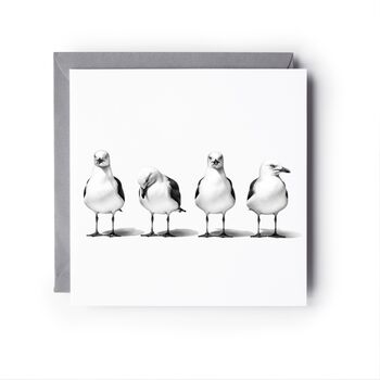 Seagulls All In A Row Card, 2 of 6