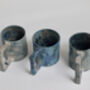 Handmade Japanese Ceramic Mug Blue Gray, thumbnail 9 of 9