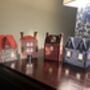 Four Card Houses Craft Retro Christmas Decoration, thumbnail 2 of 6