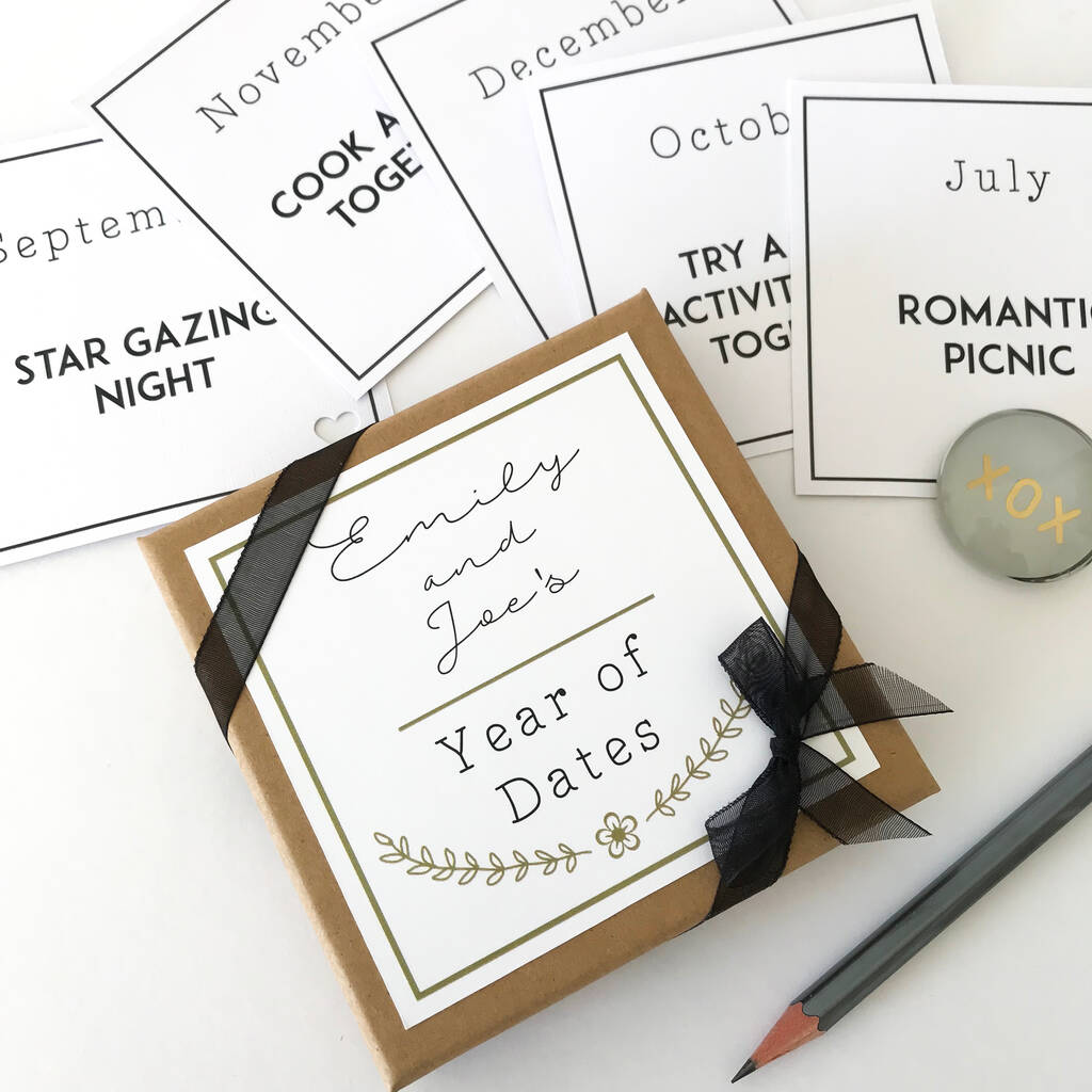 Our Year Of Dates By Little Bird Designs