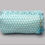 Aqua Alibag Triangle Pattern Cotton Make Up Bag, thumbnail 5 of 12
