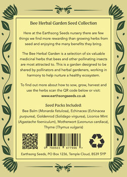 Bee Herbal Garden Seed Multi Pack Collection, 3 of 8