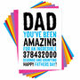 Best Dad In Seconds Father's Day Card Personalised, thumbnail 4 of 4