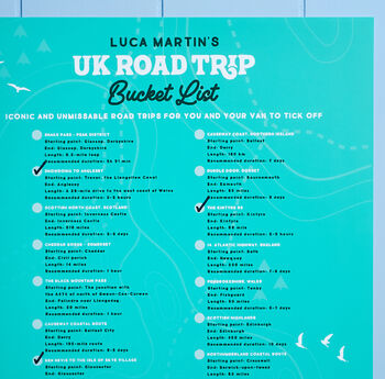 Personalised Road Trip Bucket List Poster, 2 of 4