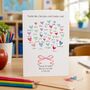 Thank You Teacher Class Hearts Card, thumbnail 5 of 8