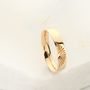 Gold Sun Pattern Women's Wedding Ring 4mm, thumbnail 4 of 5