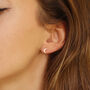 Crescent Moon Stud Earrings, thumbnail 1 of 8
