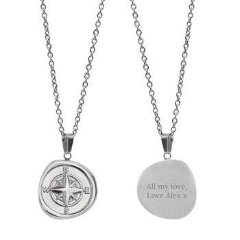 Personalised Compass Amulet Necklace, 11 of 12