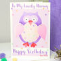 Personalised Owl Relation Birthday Card, thumbnail 2 of 9