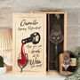 Happy Retirement Double Wine Bottle Box And Glass Gift Set, thumbnail 1 of 5