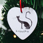 Personalised Cat Christmas Tree Decoration, thumbnail 2 of 4