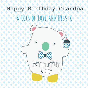 Happy Birthday Grandpa Personalised Greeting Card, 2 of 3