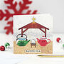 'Nativi Tea' Funny Tea Christmas Card, thumbnail 1 of 2