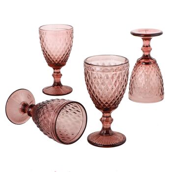 Set Of Four Luxury Rouge Wine Glasses, 2 of 9