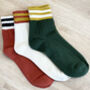 Pack Of Three Varsity Style Solesmith Socks, thumbnail 1 of 6