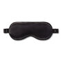 Silver Cloud Black Satin Sleep Eye Mask, thumbnail 4 of 8