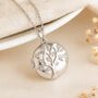 Personalised Sterling Silver Star Tree Of Life Photo Locket Necklace, thumbnail 1 of 8