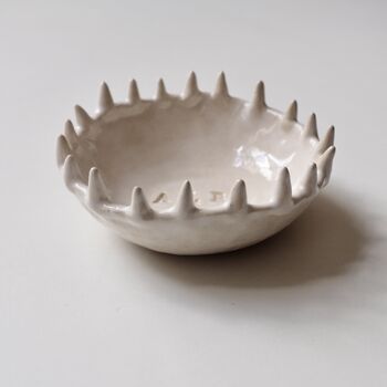 Personalised Spiky Engagement Gift Initials Ring Dish, 6 of 7