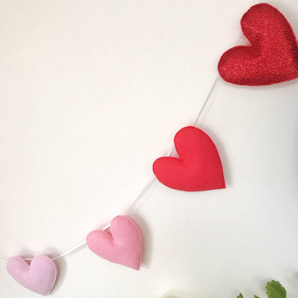 Felt Heart Garland By The Secret Craft House