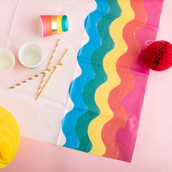Rainbow Colourful Party Tablecloth, 2 of 3