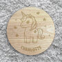Personalised Wooden Unicorn Toddler Step Stool, thumbnail 8 of 9